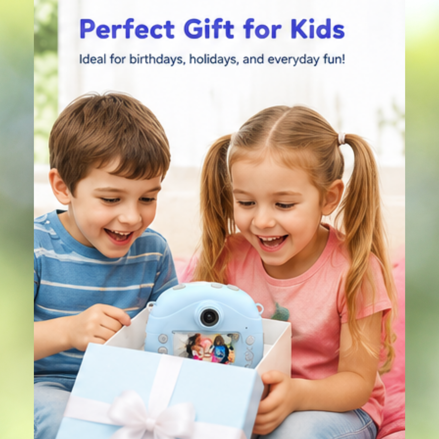 Instant Inkless Print Selfie Camera
