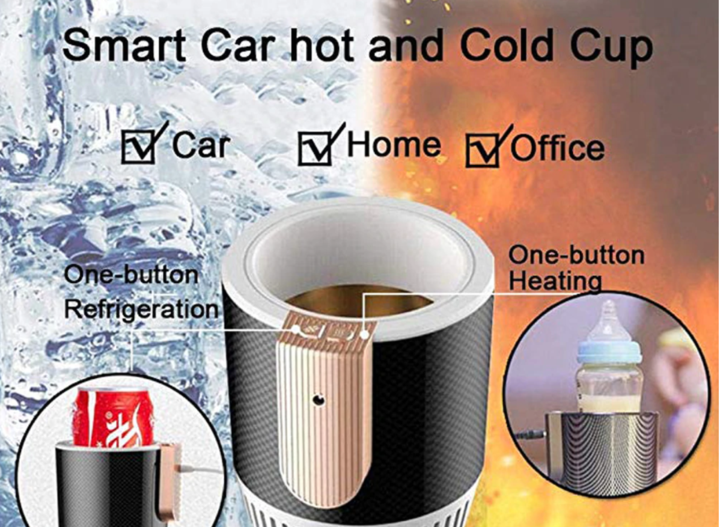 2-in-1 Electric Car Cup Holder