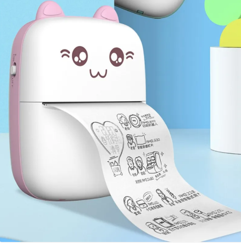 Portable Bluetooth Mini Thermal Printer - Cat