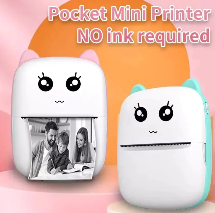 Mini Cat Thermal Bluetooth Portable Printer