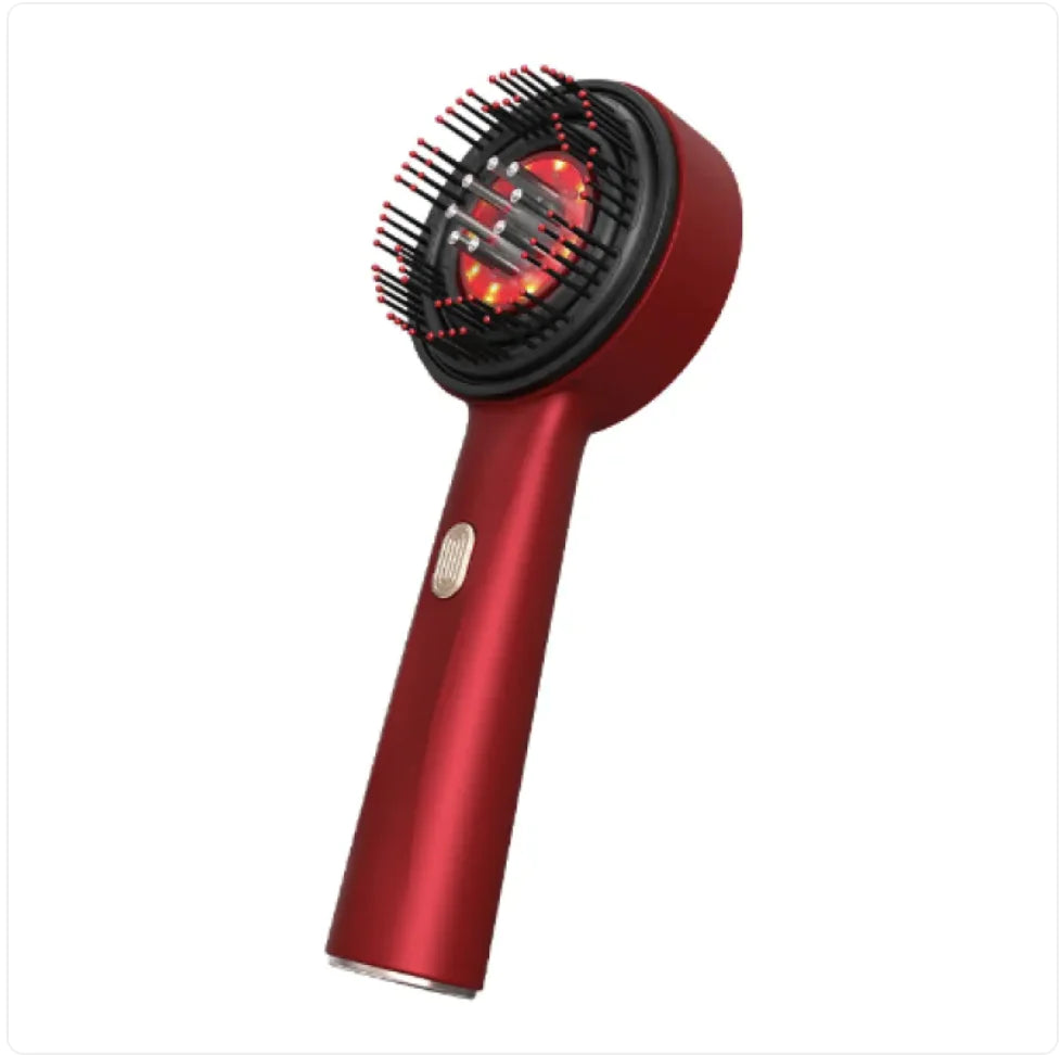 Electric Red Light Massage Hair Brush