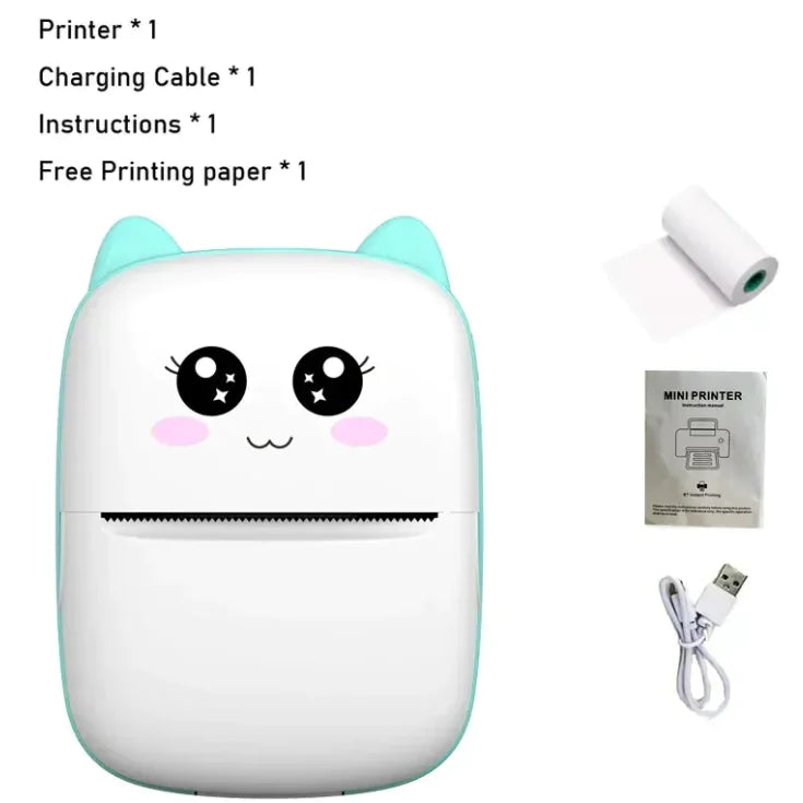Mini Cat Thermal Bluetooth Portable Printer