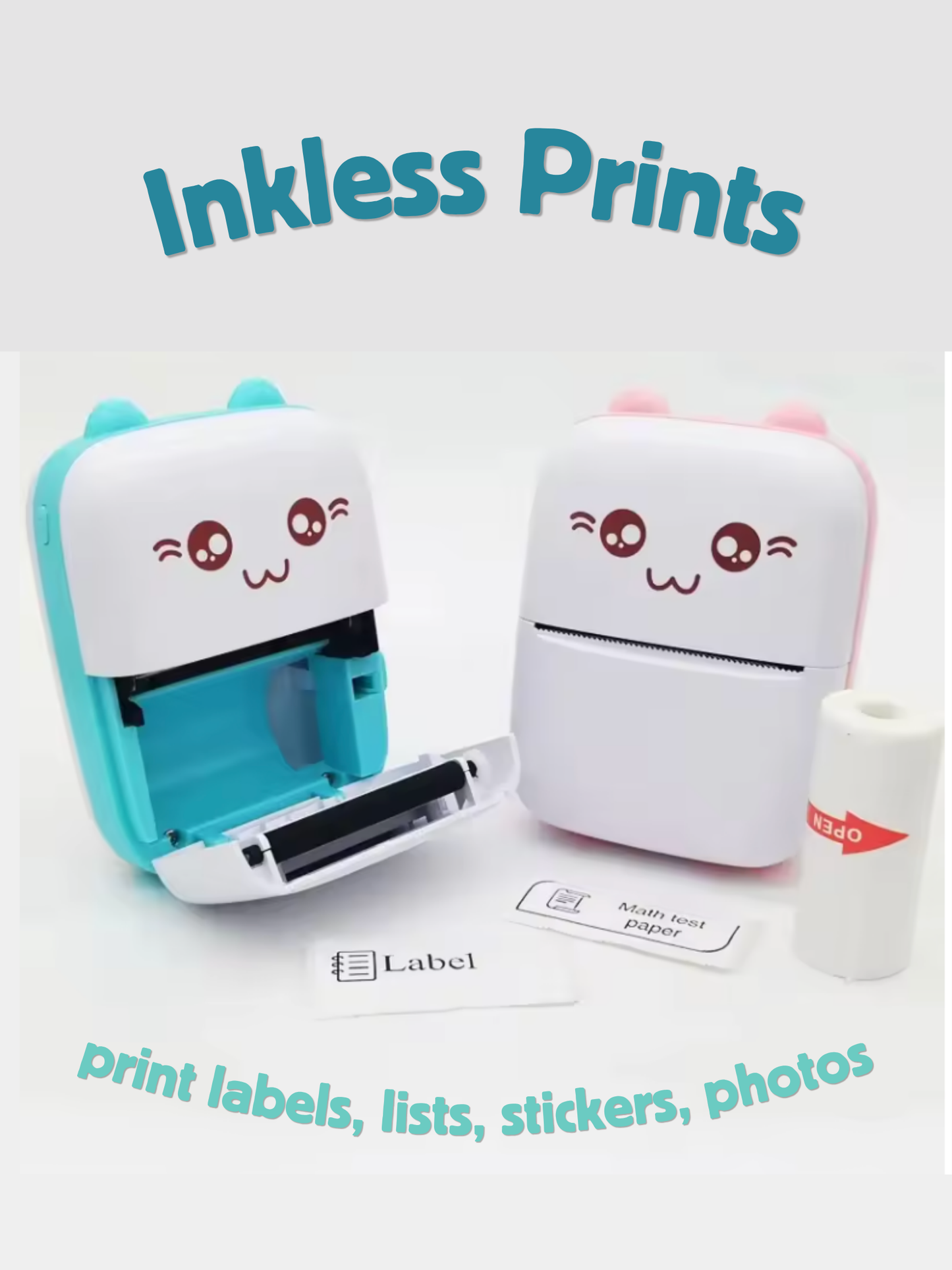 Portable Bluetooth Mini Thermal Printer - Cat