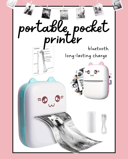 Portable Bluetooth Mini Thermal Printer - Cat