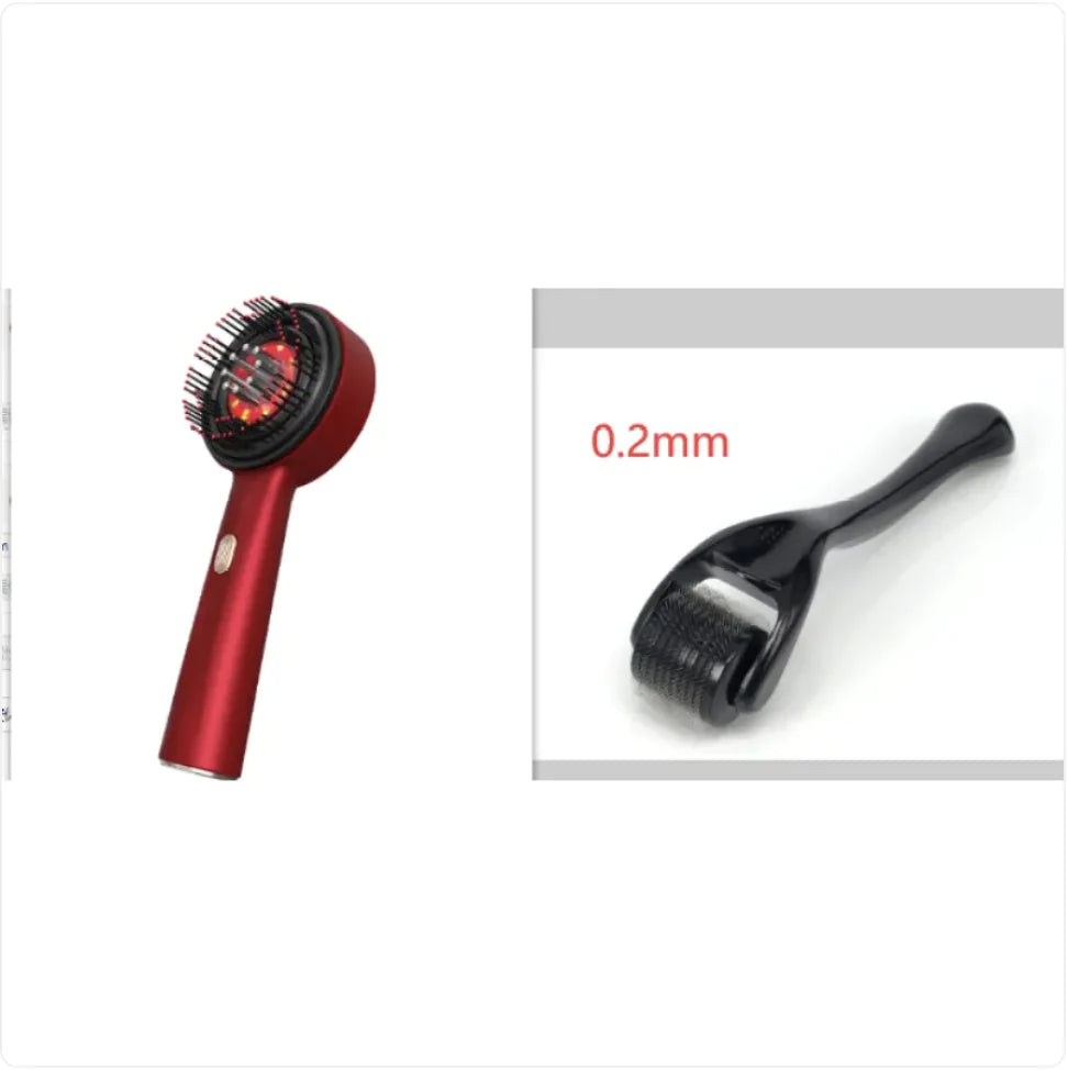 Electric Red Light Massage Hair Brush