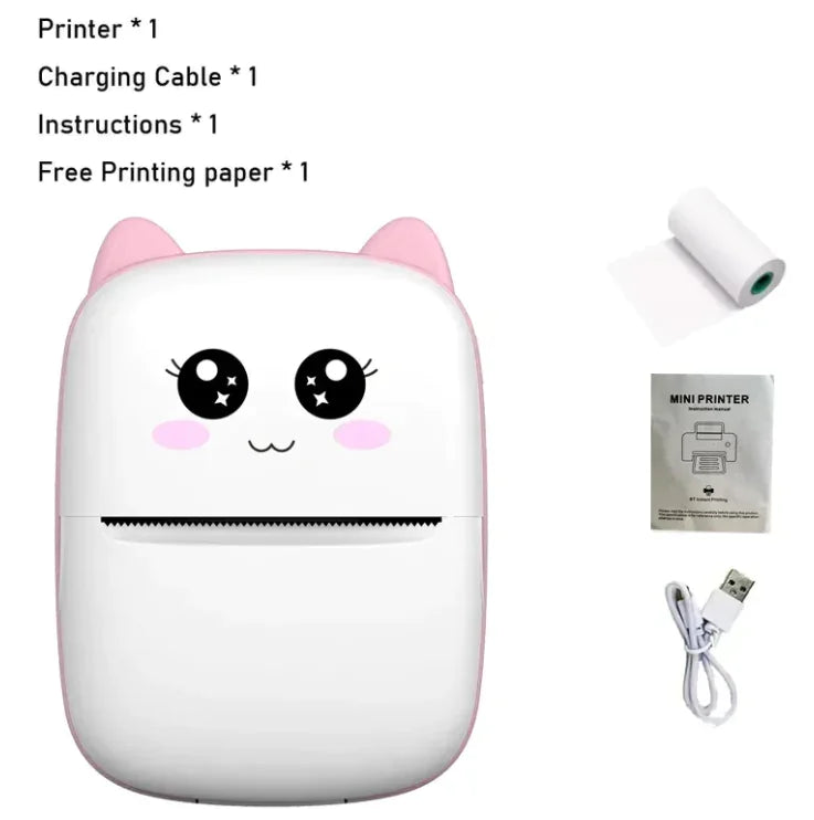 Mini Cat Thermal Bluetooth Portable Printer
